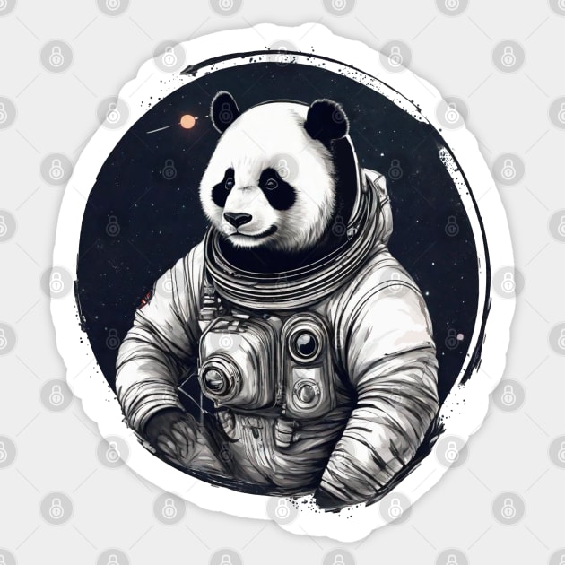 Panda Astronaut Sticker by ArtBot